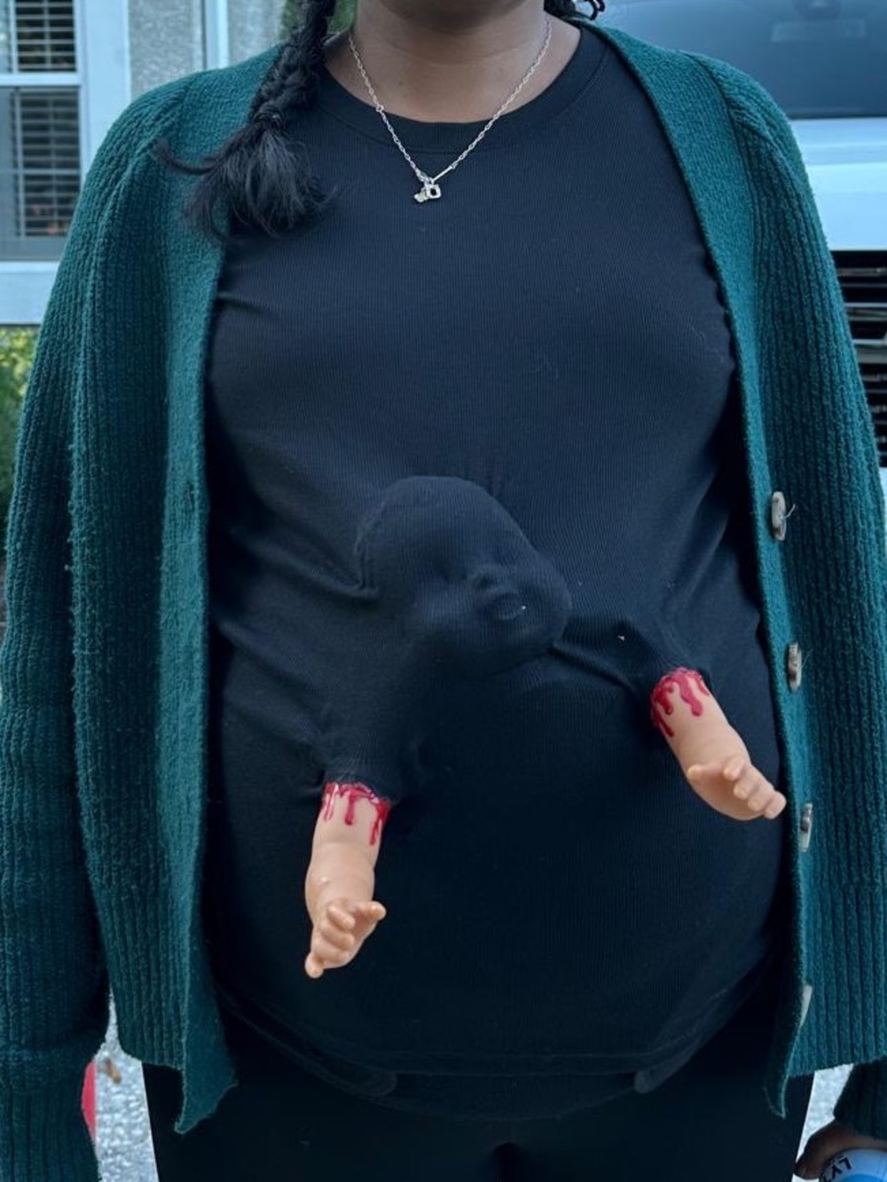 Zombie Baby Maternity Halloween Costume Shirt | Creepy Pregnancy Costume